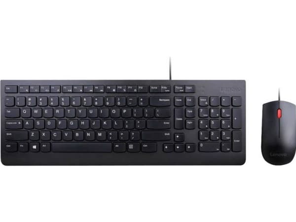 Lenovo Essential Wired Combo - Tastatur- og mussett - USB - USA