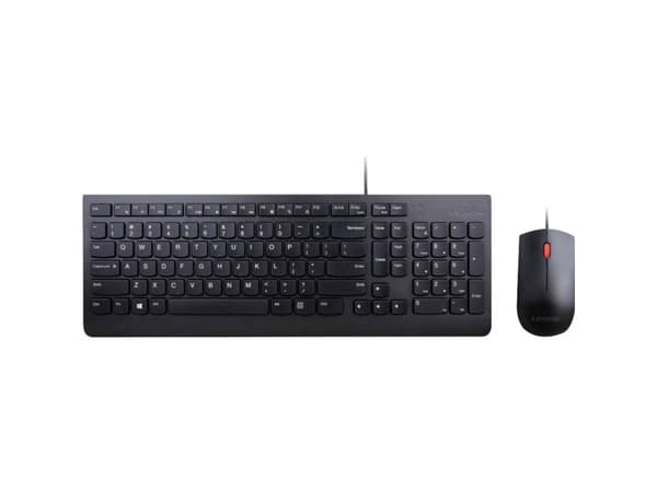 Lenovo Essential Wired Combo - Tastatur- og mussett - USB - USA
