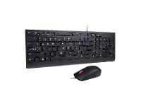 Lenovo Essential Wired Combo - Tastatur- og mussett - USB - USA Sort