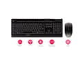 Miniatyrbilde 5 av 5: CHERRY B.Unlimited 3.0 tastatur Mus inkludert RF kabel-fri QWERTY UK Engelsk Sort