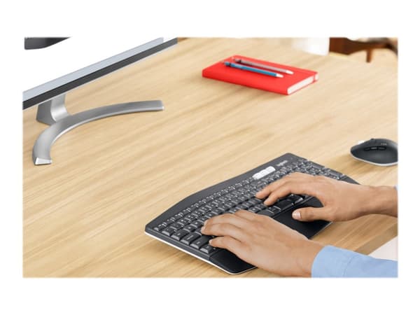 Logitech MK850, Standard, Trådløs, Bluetooth, QWERTY, Lajittelu, Mus inkluderet, UK layout