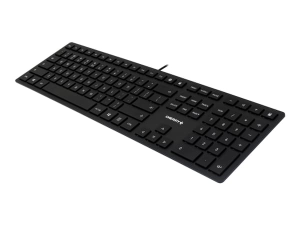 CHERRY KC 6000 Slim tangentbord USB Engelska (USA) Svart Svart