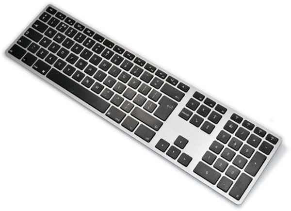 Matias FK418BTLB-UK Keyboard Wireless Silver UK (FK418BTLB-UK)