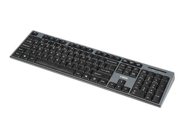 iBOX Desktop Kit Pro - Sats med tangentbord och mus - trådlös - QWERTY - svart Svart