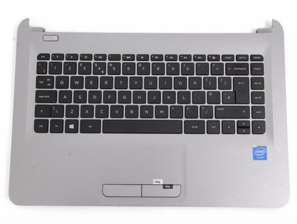 HP 813915-171, Kotelon pohja + näppäimistö, Arabia, HP, 14-ac
