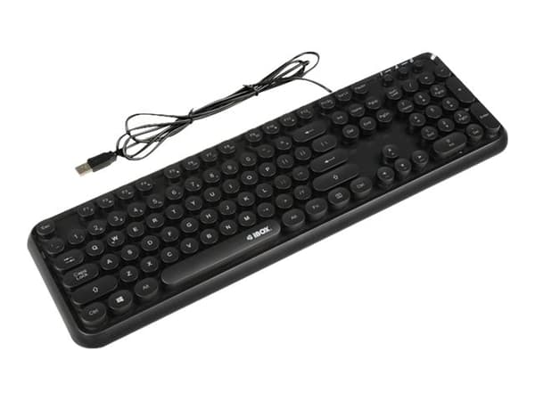 iBOX Pulsar - Tangentbord - bakgrundsbelyst - USB - QWERTY - svart