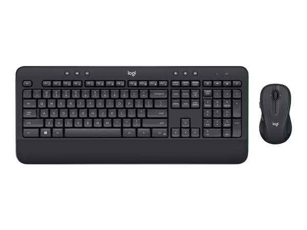 Logitech Advanced MK545 tastatur Mus inkludert RF kabel-fri Engelsk Sort