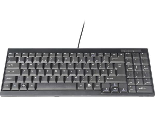 DIGITUS - For KVM - tangentbord - QWERTY - engelska - svart