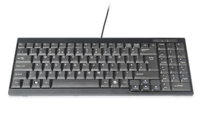 DIGITUS - For KVM - tangentbord - QWERTY - engelska - svart
