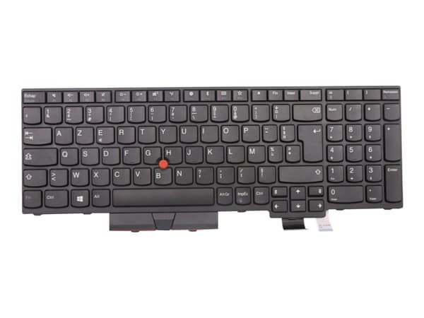Lenovo - Ersättningstangentbord för bärbar dator - med Trackpoint, UltraNav - fransk - FRU - för ThinkPad P52s 20LB, 20LC; T580 20L9, 20LA