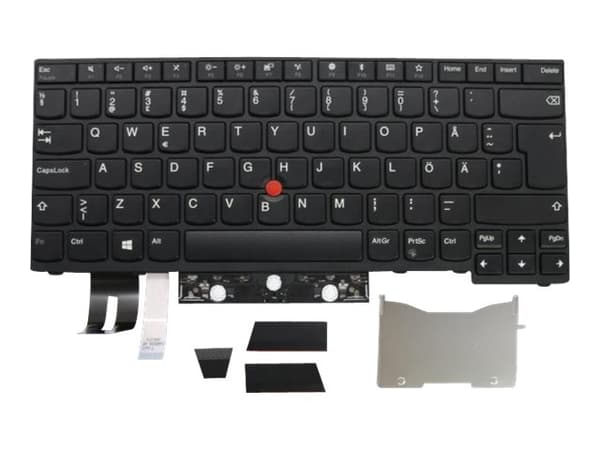 Lite-On - Erstatningstastatur for bærbar PC - med Trackpoint - QWERTY - Finsk - svart - FRU