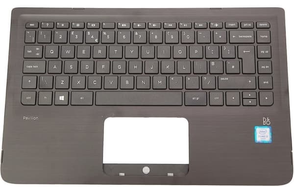 HP 809829-BG1, Underhölje + tangentbord, schweizisk, HP, Pavilion 13