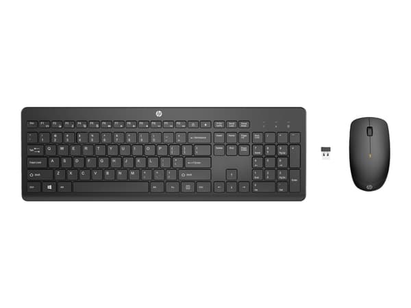 HP Pavilion 300 - Tastatur - USB - Tysk - kullsort