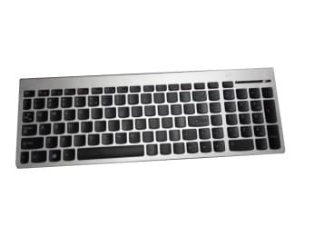 Lenovo 25216271, Fullstor (100 %), Trådlös, RF Trådlös, QWERTY, Svart, Silver Svart, Silver