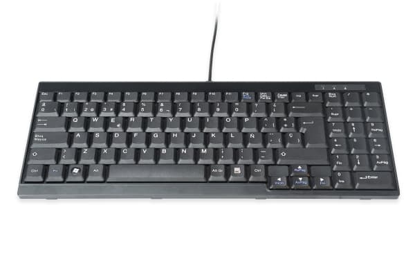 DIGITUS DS-72000ES - Tangentbord - QWERTY - spansk - svart - för Professional DS-72210, DS-72211