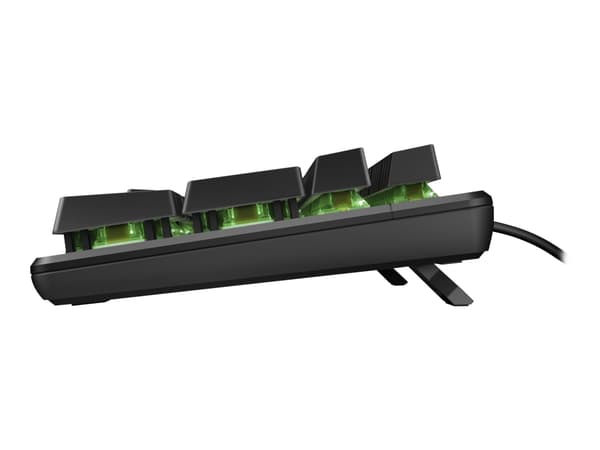 HP Pavilion Gaming 500 - Tangentbord - bakgrundsbelyst - USB - Nordic - Växlar: Röda växlar (gummikupor) - Svart/grön