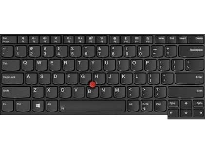 Chicony - Ersättningstangentbord för bärbar dator - med Trackpoint - belgisk - FRU, CRU - Tier 2 - för ThinkPad T470
