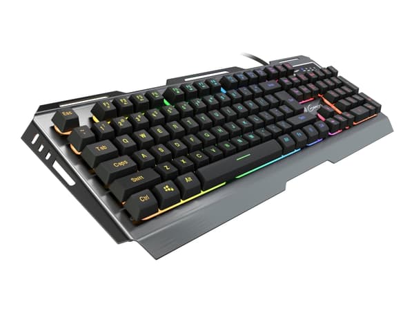 GENESIS Rhod 420 RGB, Täysikokoinen (100 %), USB, Kalvokytkin, RGB LED, Musta
