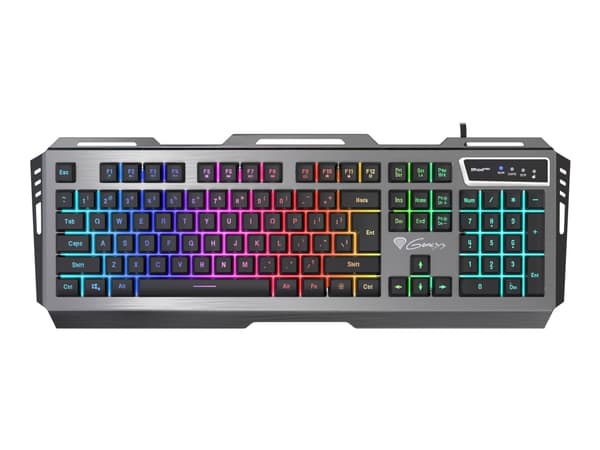 GENESIS Rhod 420 RGB, Täysikokoinen (100 %), USB, Kalvokytkin, RGB LED, Musta