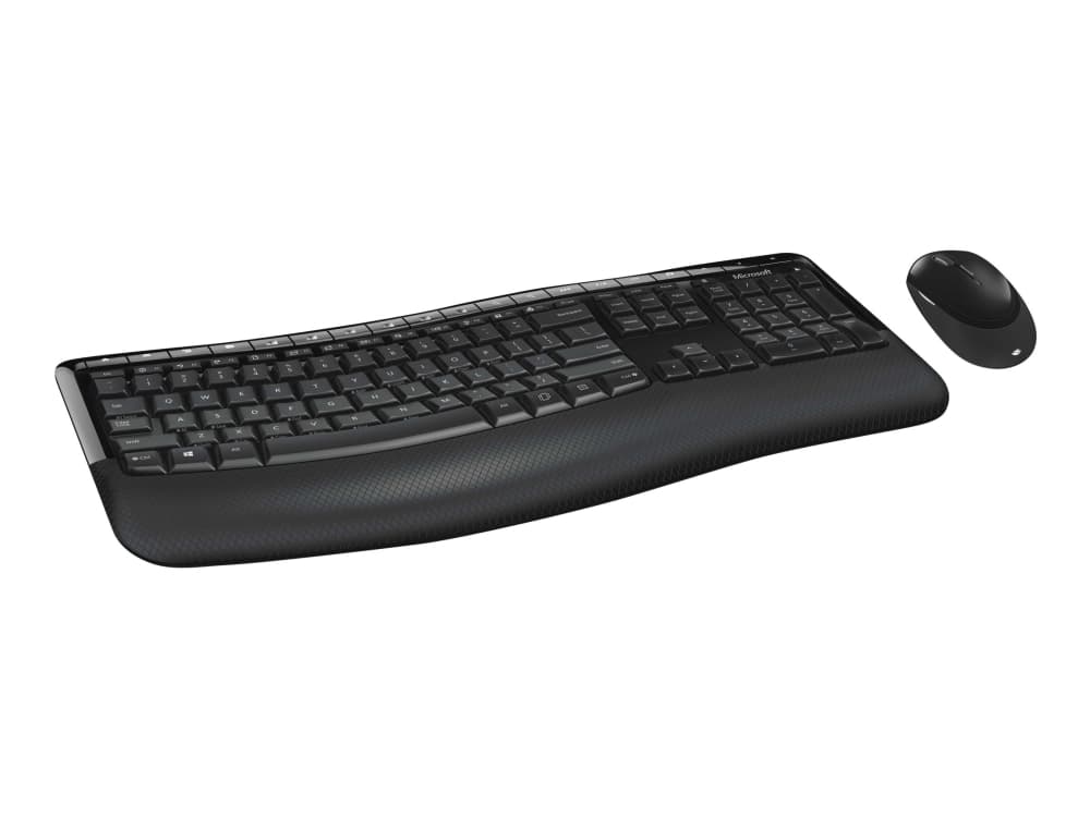 Microsoft Wireless Comfort Desktop 5050 - Sats med tangentbord och mus - trådlös - 2.4 GHz - QWERTY - amerikansk - svart