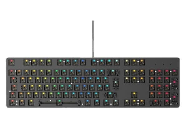 Glorious GMMK Full Size ISO - Customized - Tangentbord - bakgrundsbelysning - USB