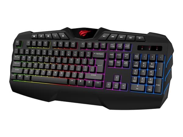 Havit KB465L - Tangentbord - bakgrundsbelyst - USB