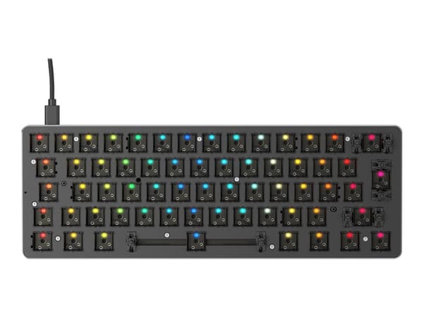 Glorious GMMK Compact ISO - Customized - Tastatur - bakgrunnsbelyst - USB Sort