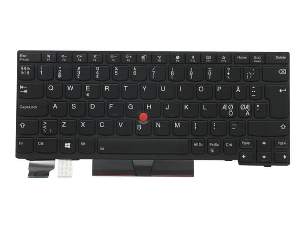 Primax - Ersättningstangentbord för bärbar dator - bakgrundsbelyst - QWERTY - Nordisk - svart - FRU - för ThinkPad A285; L13; L13 Yoga; X280; X390; X