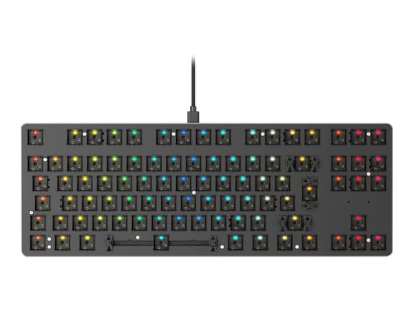 Glorious GMMK TKL ISO - Customized - Tangentbord - bakgrundsbelysning - USB Svart
