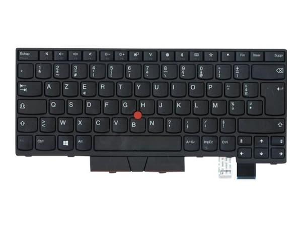 Lite-On - Ersättningstangentbord för bärbar dator - med Trackpoint - AZERTY - fransk - FRU - för ThinkPad T480 20L5, 20L6