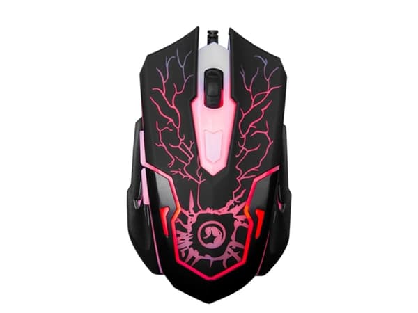 Marvo KM400+G1, Full-size (100%), USB, Kalvokytkin, Musta, Sisältää hiiren