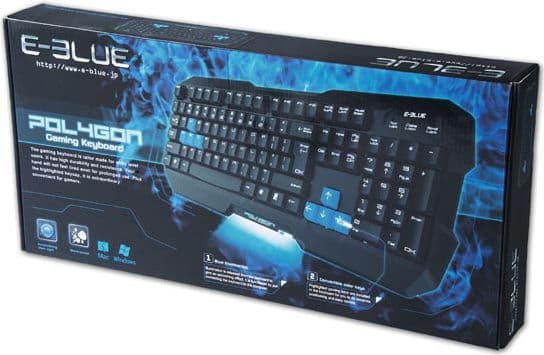 E-Blue Polygon-näppäimistö (EKM075BK)