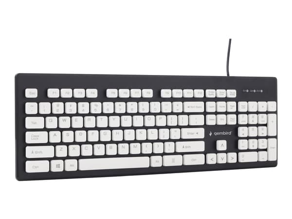 Gembird KB-CH-01 Chocolate - Tangentbord - USB - amerikansk - svart