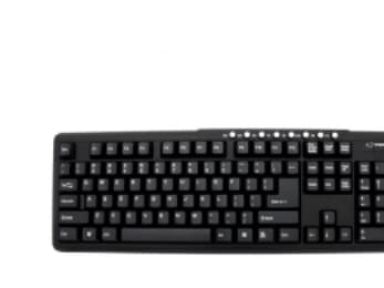 Esperanza EK102, Fullstor (100 %), Kabel, USB, Svart