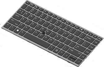 HP - Erstatningstastatur for bærbar PC - bakbelysning - Tysk - for EliteBook 745 G5, 745 G6, 840 G5, 840 G6; Mobile Thin Client mt44