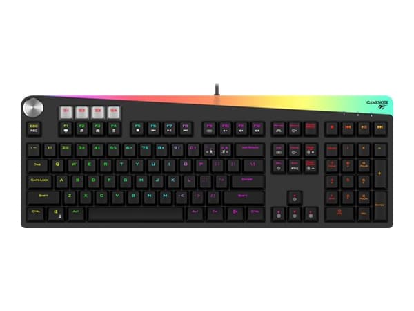 Havit KB473L - Tastatur - backlit - USB - tastsvitsj: blå svitsj