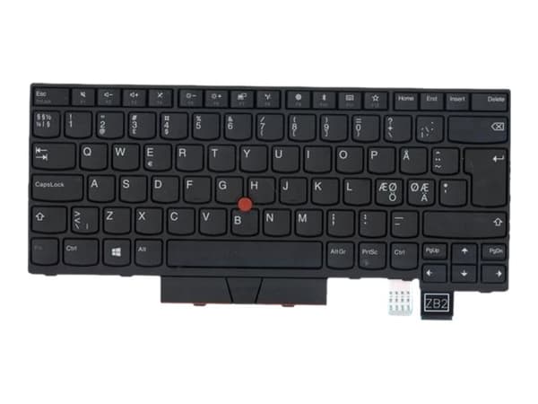 Darfon - Erstatningstastatur for bærbar PC - med Trackpoint, UltraNav - QWERTY - Nordisk - for ThinkPad T480 20L5, 20L6