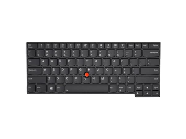 Chicony - Erstatningstastatur for bærbar PC - med Trackpoint - AZERTY - Belgisk - FRU, CRU - Tier 2 - for Thinkpad 13 (2nd Gen) 20J1, 20J2; ThinkPad