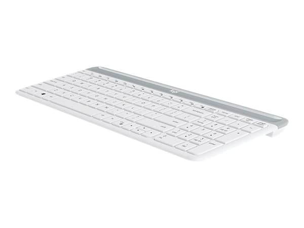 Logitech Slim Wireless Combo MK470 - Tastatur- og mussett - trådløs - 2.4 GHz - US International - elfenbenshvit