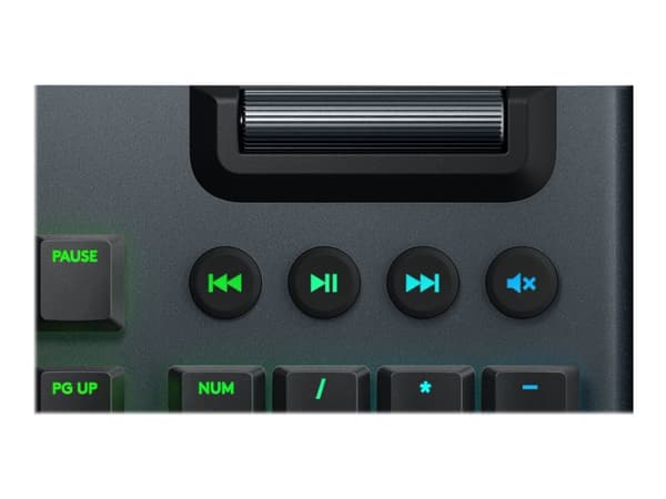 Logitech Gaming G815 - Tastatur - bakgrunnsbelyst - USB - US International - tastsvitsj: GL Tactile - svart