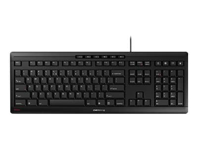 CHERRY STREAM näppäimistö USB AZERTY Belgia Musta