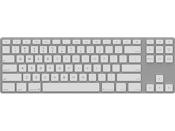 Matias FK408BTS Keyboard Wireless Silver White US (FK408BTS-UK)