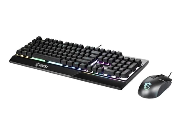 MSI Vigor GK30 combo - Tastatur- og mussett - bakgrunnsbelyst - USB - USA Sort