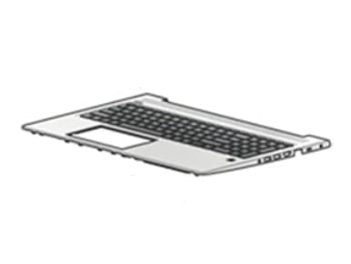 HP - Erstatningstastatur for bærbar PC - med ClickPad - Fransk - for ProBook 450 G6 Notebook, 450 G7 Notebook, 455 G6 Notebook