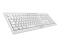 Miniatyrbild 2 av 5: CHERRY STREAM tangentbord USB AZERTY Fransk Vit