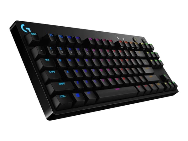 Logitech G Pro mekaaninen pelinäppäimistö - näppäimistö - USB - US International - tastkontakt: GX Blue Clicky - lajittelu