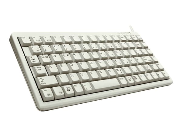 CHERRY Compact-Keyboard G84-4100 - Näppäimistö - PS/2, USB - UK - vaaleanharmaa Harmaa