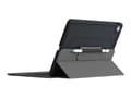 Miniatyrbilde 4 av 5: ZAGG Rugged Messenger - Tastatur og folioveske - bakgrunnsbelyst - Bluetooth - Nordisk - svart tastatur, svart boks - for Apple 10.2-inch iPad (7. ge