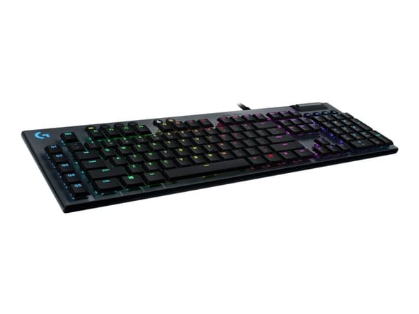 Logitech Gaming G815 - Tastatur - bakgrunnsbelyst - USB - Pan Nordic - tastsvitsj: GL Clicky - svart Karbon