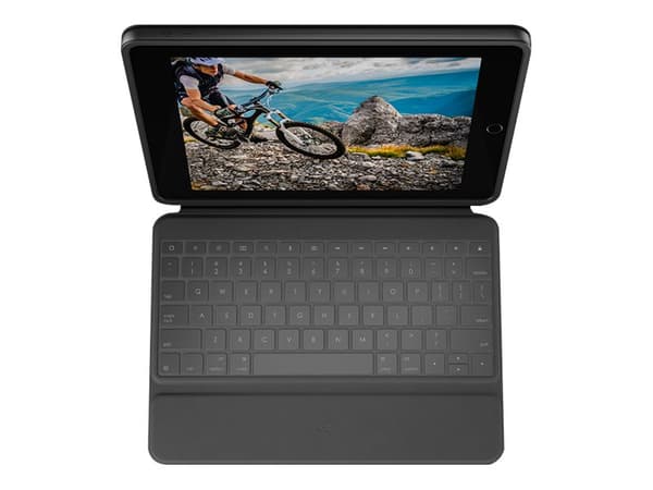 Logitech Rugged Folio Grafitt USB Type-C QWERTY Italiensk